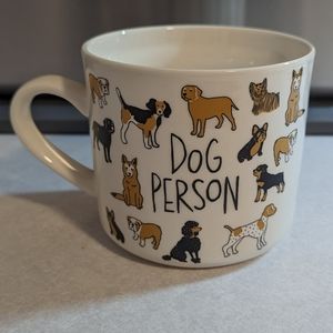 Coffee mug dog person